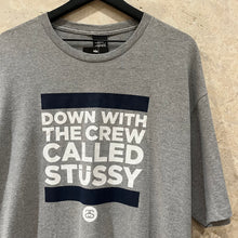Load image into Gallery viewer, WF 2000s Stussy Down With The Crew T Shirt Size XL
